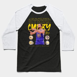 Steph Curry 4 Rings Baseball T-Shirt